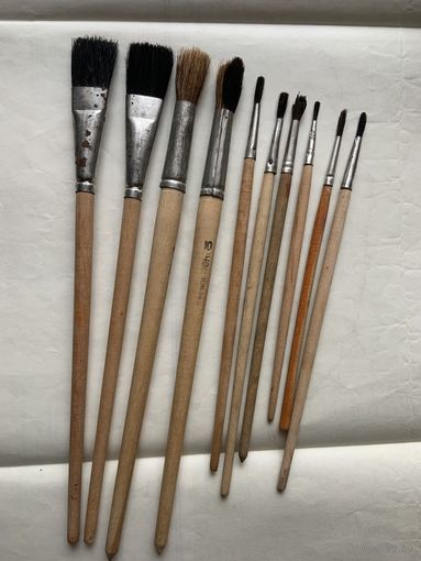 Набор беличьих кисточек для масляных красок ОДНИМ лотом!