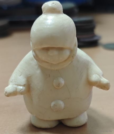 Зимний дворик. Игрушка Укутыш. ФХИ. Клеймо. Специфический пластик. СССР. Редкий