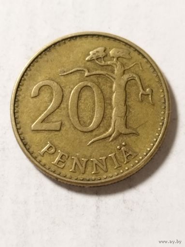 Финляндия 20 пенни 1963