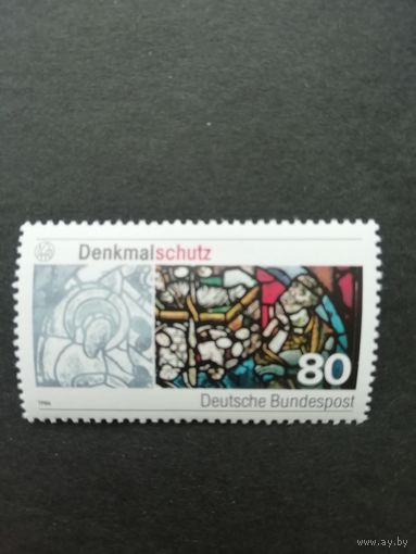 ФРГ 1986 Марка "Витражи Аугсбургского собора" (чистая**) Mi.1291 каталог 2.50 евро