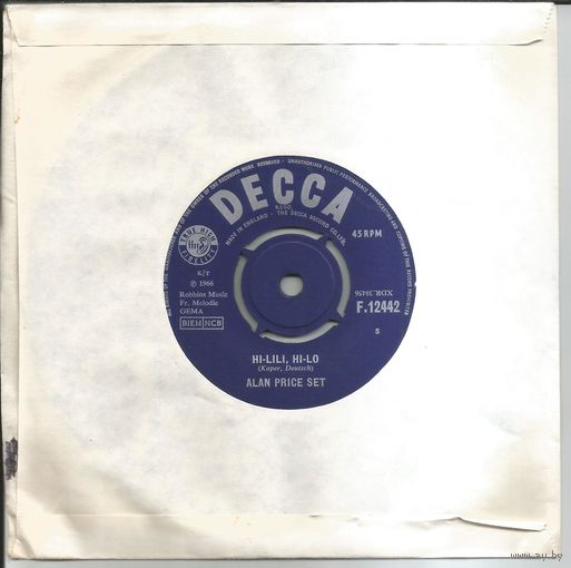 Alan Price Set - Hi-Lili, Hi-Lo (1966 ENGLAND 7" винил сингл)
