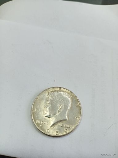 1/2 доллара США 1969 года