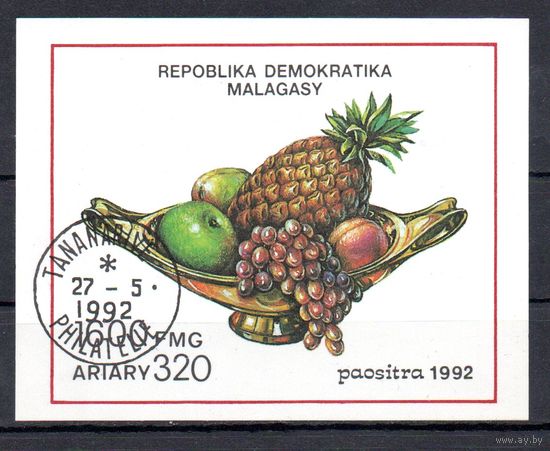Фрукты Мадагаскар 1992 год 1 блок