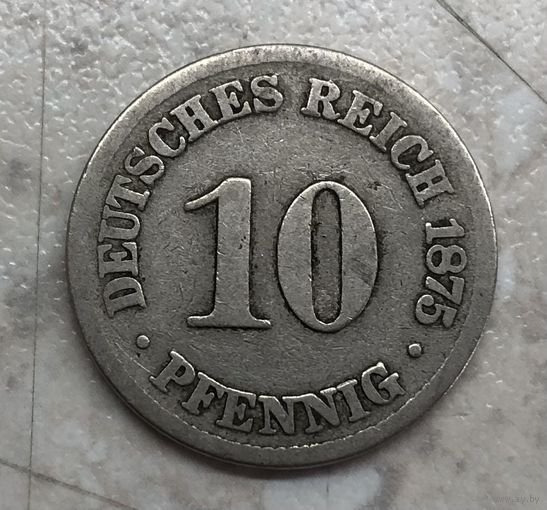 10 пфеннигов Германия 1875 г.