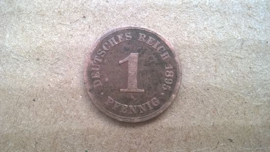Германская империя 1 пфеннигов, 1895"А". (D-86)