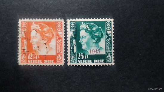 НИДЕРЛАНДЫ  \н13\ Нидерландская Индия 1934\1947 королева Вильгельмина. надпечатка