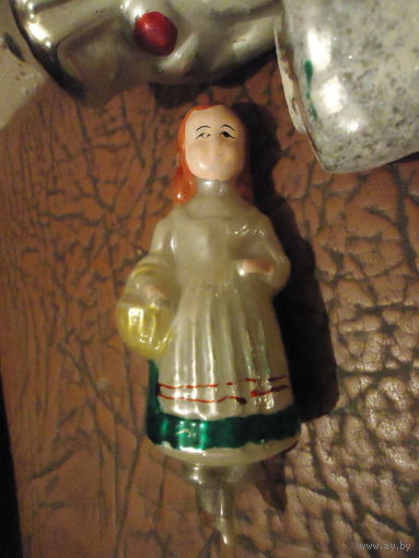 Елочная игрушка СССР . Красная Шапочка