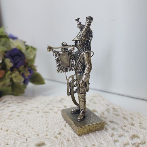 Солдат серебряный с 1 рубля. Самый редкий, коллекционный из серии UNO-A-ERRE. Ручная авторская работа