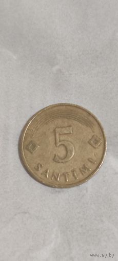 Латвия 5 сантим 1992