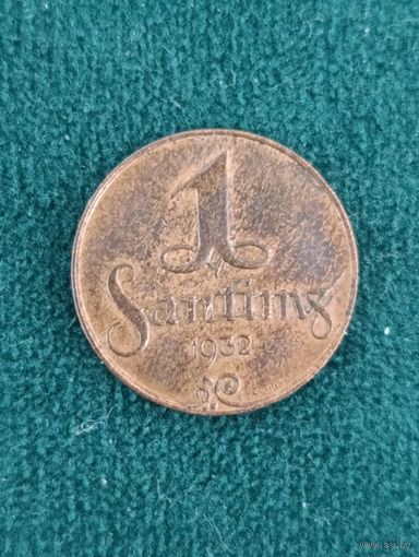 Латвия. 1 сантим 1932 года