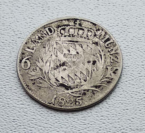 Бавария 6 крейцеров, 1825 7-7-32
