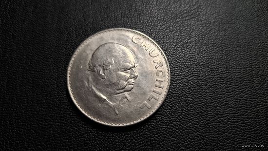Великобритания 5 шиллингов 1965 Cэр Уинстон Черчилль 38,7мм