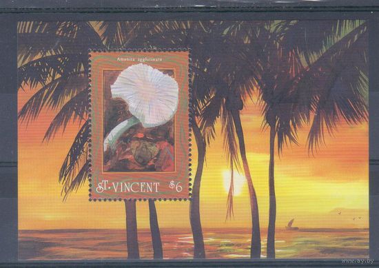 [970] Сент-Винсент 1992. Грибы. БЛОК MNH