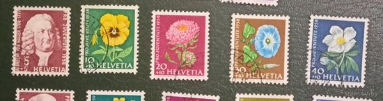 Швейцария 1958 Pro Juventute флора