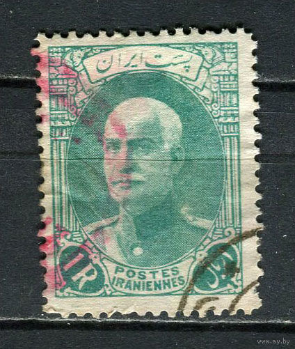Иран - 1936/1937 - Шах Реза Пехлеви 1R - [Mi.710] - 1 марка. Гашеная.  (LOT GQ31)-T3P45