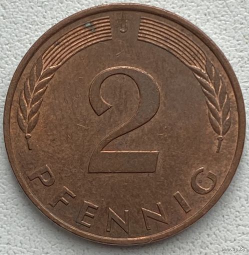 Германия 2 пфеннига 1995 г. J