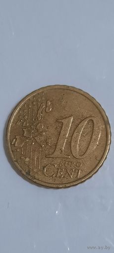Финляндия  10 евроцентов 2000