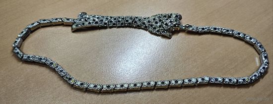 Бижутерия бусы. Тяжелые. 40 см. Пантера