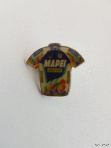 Значок велосипедная майка команды Mapei