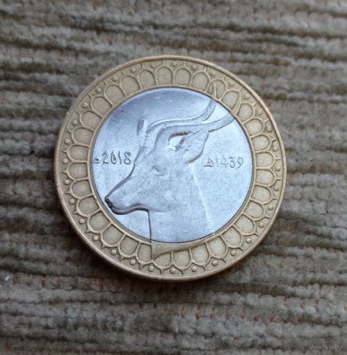 Werty71 Алжир 50 динаров 2018 биметалл