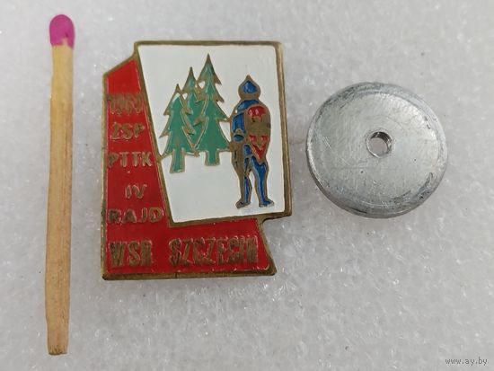 Знак ЧССР. Защитник леса. 1969 г. тяжёлый, винт