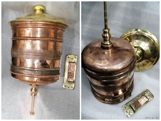 Медный трактирный, огроменный, ведёрный умывальник. 1929г. Клейма .