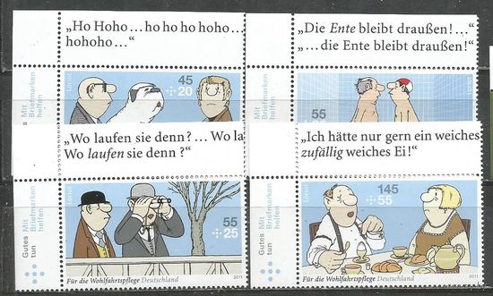 Германия. Комиксы. 2011г. Mi#2836-39. Серия.