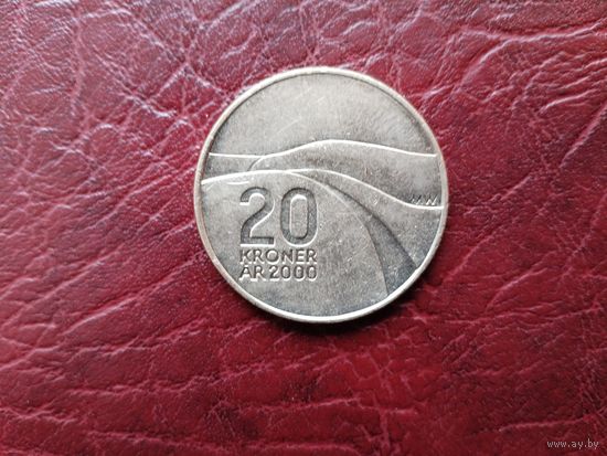 20 крон Норвегия 2000 г. Миллениум. Нечастая.