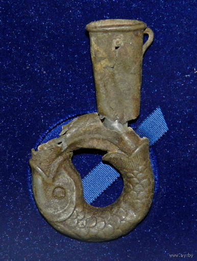 Пороховница-рыбка 19 век Франция.