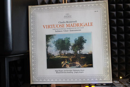 Claudio Monteverdi, Nigel Rogers, Ian Partridge, Christopher Keyte, Monteverdi-Chor Hamburg, Jurgen Jurgens - Virtuose Madrigale (1972, Vinyl)