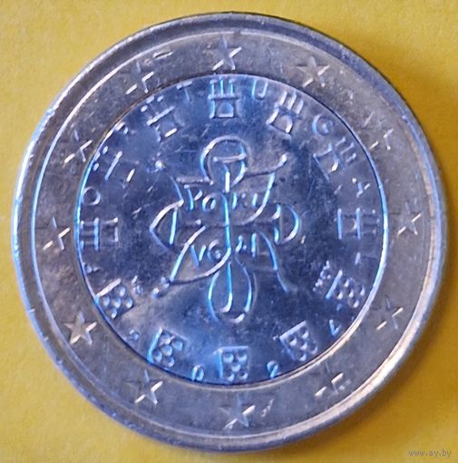 Португалия 1 евро 2024 стандартная монета из оборота