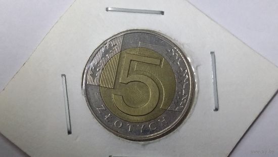 5 злотых 2015 UNC
