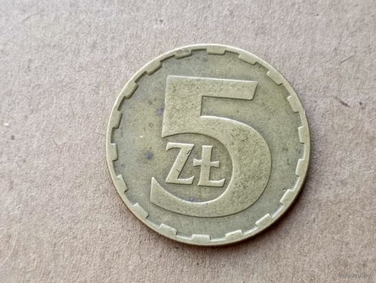 Польша 5 злотых, 1985г. (D-109)