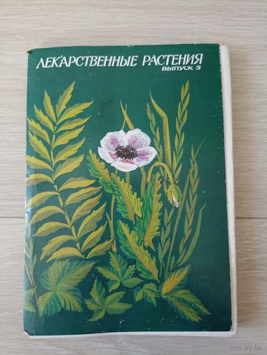 Лекарственные растения 32 открытки Выпуск 5
