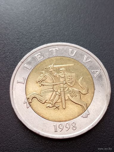 Литва 5 лит 1998 г.