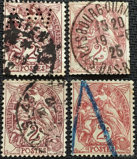 ЦІКАВІЦЬ АБМЕН! 1900, Алегорыя тып "Blanc", 2 сантыма