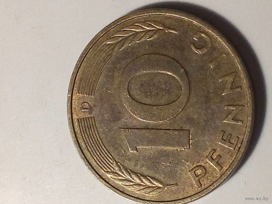 10 пфеннигов Германия ФРГ 1990 d год
