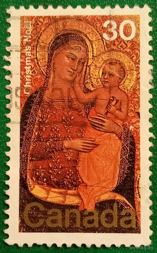 Канада 1978. Картина Мадонна с младенцем. Якопо ди Чоне