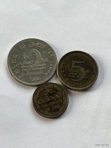 Шри-Ланка 3 монеты 2006