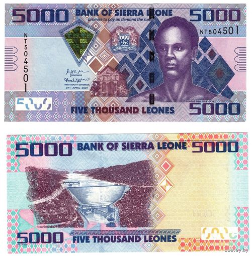 Сьерра Леоне 5000 леоне образца 2021 года UB