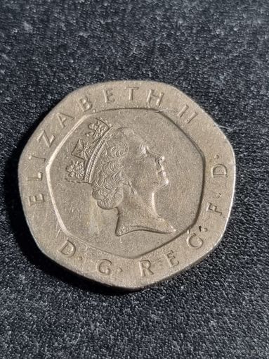 Великобритания 20 пенсов 1995