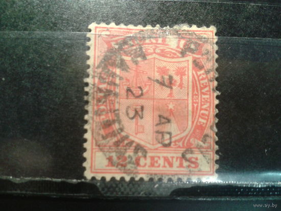 Маврикий, колония Англии, 1921. Герб, 12с