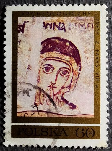 Марка Польша 1971 год Фрески
