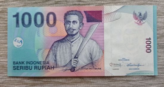 Werty71 Индонезия 1000 рупий 2013 UNC банкнота