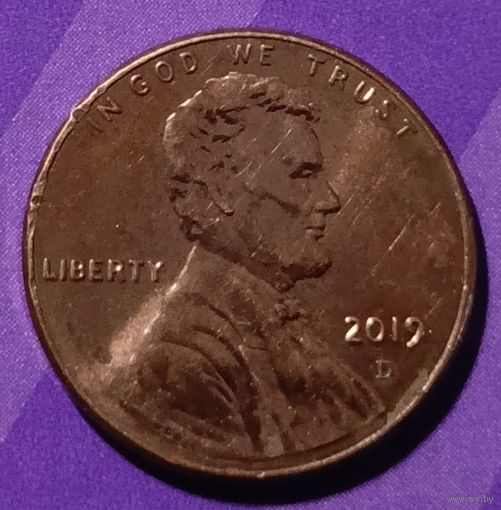 1 цент 2019 г США