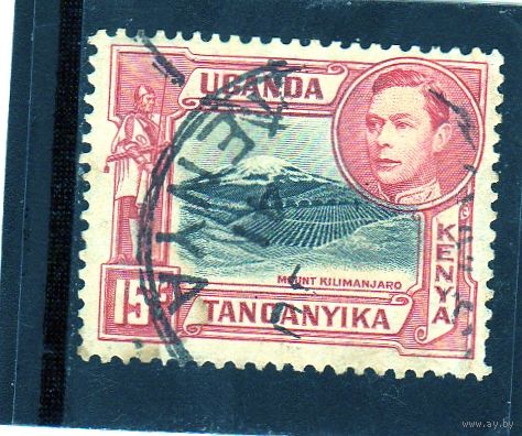 Британские колонии. Уганда,Кения,Танганьика.Король Георг V. Дамба.15 с.