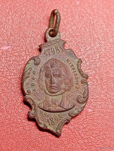 Памятный жетон,Адам Мицкевич,Р.И(редкий,)