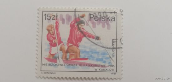 Польша 1987. Успешные польские спортсмены на нескольких чемпионатах мира в 1986 году. Спорт.
