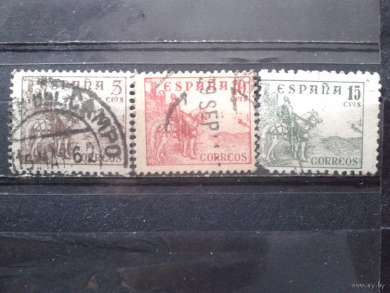 Испания 1937-9 Конный рыцарь, живопись Марчелино Сантамария
