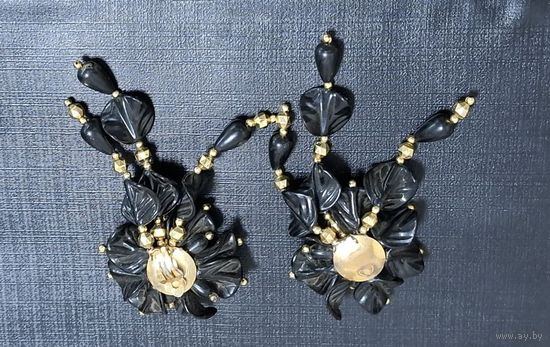 Серьги с клипсами. Времен СССР. С утратами